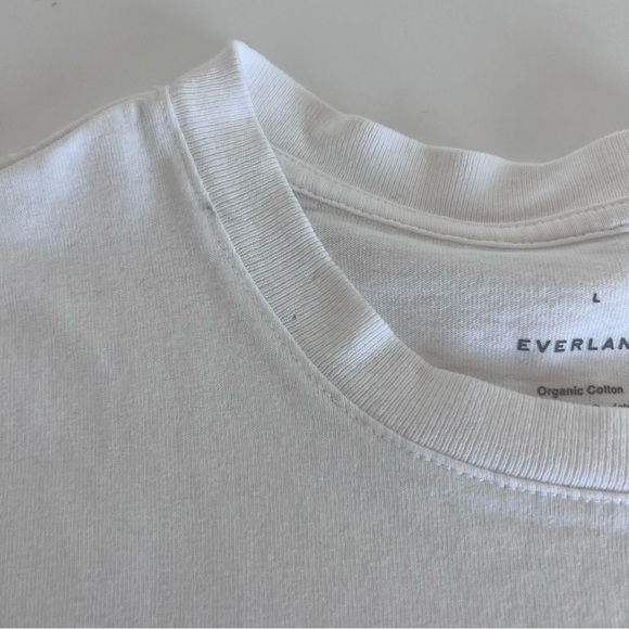 Everlane Men’s The Essential Organic Tee White - Picture 8 of 13